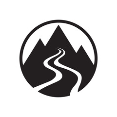 mountain logo icon silhouette vector arts 