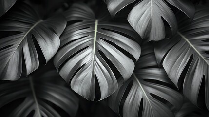 Detailed closeup of lush palm leaf texture showcasing intricate patterns perfect for nature-inspired wallpaper designs.