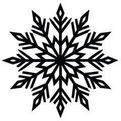 snowflake icon vector illustration