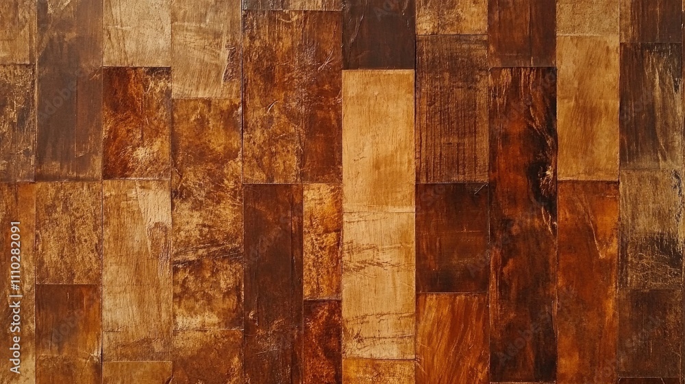Poster textured brown wooden surface background with a rustic ancient pattern ideal for vintage design proj