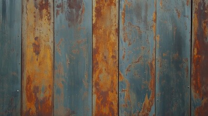 Rusty metal texture showcasing weathered steel plates with a mix of rust and blue paint for industrial applications. Ideal for backgrounds and designs.