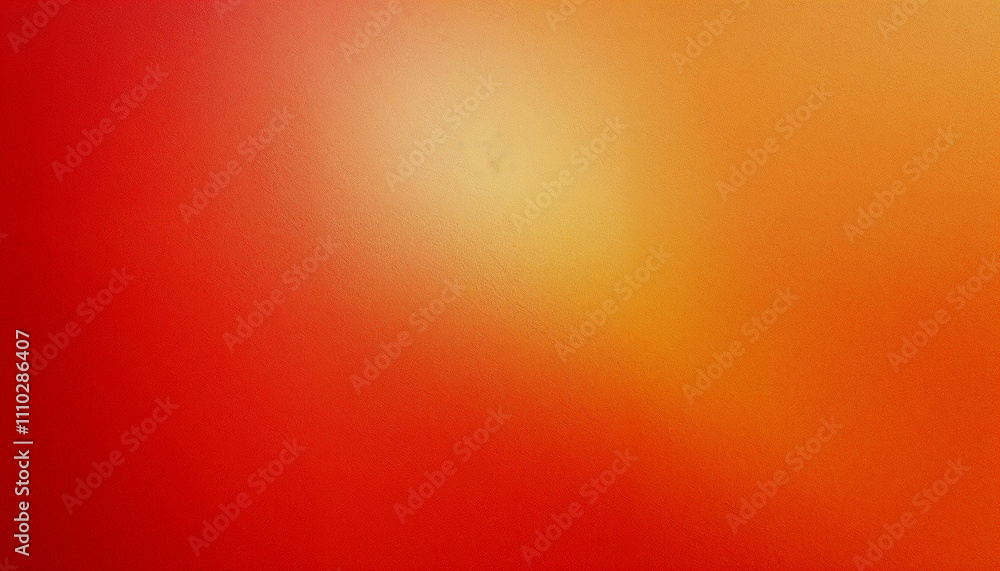 Poster gradient background transitioning from dark red to light orange