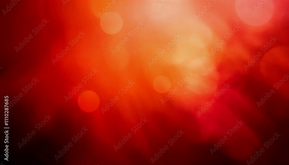 Poster gradient background transitioning from dark red to light orange