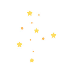 Group of star. Shiny stars pattern. Flat decorative vector design isolated illustration.	