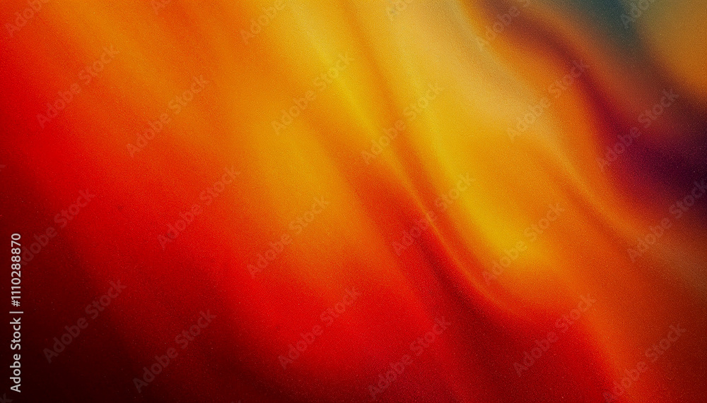 Poster gradient background transitioning from dark red to light orange