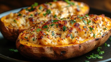Deliciously baked stuffed sweet potatoes perfect for kids healthy meals and nutritious snacks