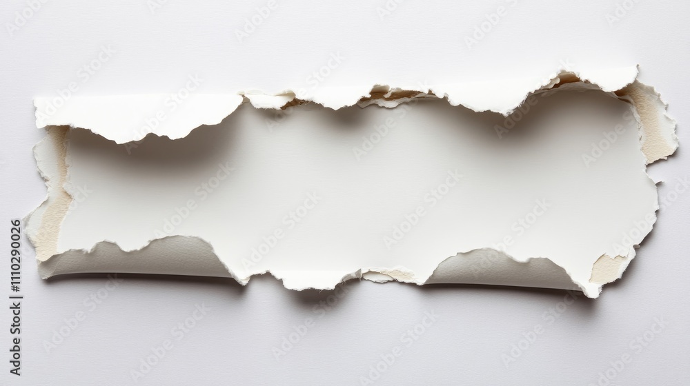Aufkleber torn white paper texture ideal for backgrounds and text overlays in graphic design projects