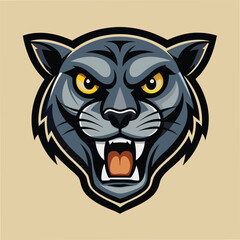 panther head vector illustration