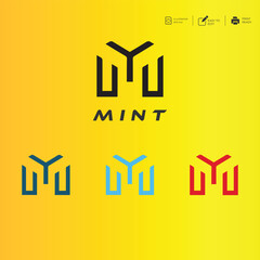 vector Letter minimalist creative business company Logo Design Free Icon