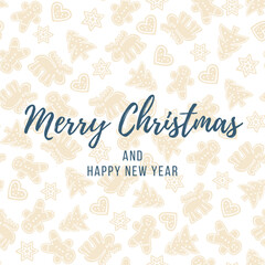 Happy Merry Christmas celeberation text design