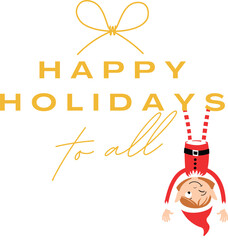 Happy Merry Christmas celeberation text design