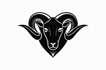 Design a logo featuring the head of a ram E.eps