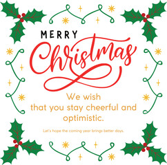 Happy Merry Christmas celeberation text design