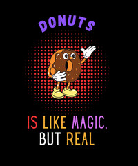 Shawarma is like magic but real - t shirt design illustration