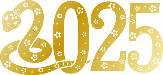 Chinese New Year Of Snake 2025 Vector.
golden gradient Snake Illustration for Chinese lunar New Year 2025.
lunar new year.
Transparent Background .