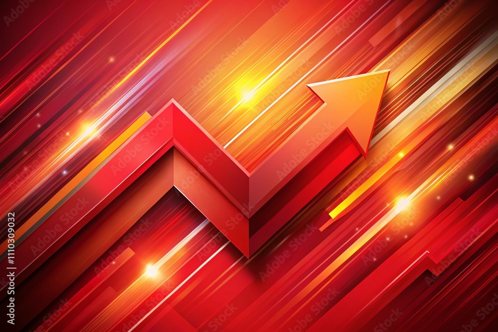 Poster elegant red angle arrow overlay illustration for dynamic portrait photography backgrounds enhancing 