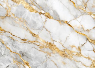 Naklejka premium Elegant White Marble Texture with Golden Veins for Minimalist Design, Perfect for Invitations, Prints, and Decorative Backgrounds - Smooth Stone Surface Concept