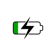 Battery Icon Vector Symbol Design Illustration.