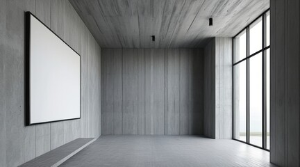 A Photo Frame on the Wall Filled with White