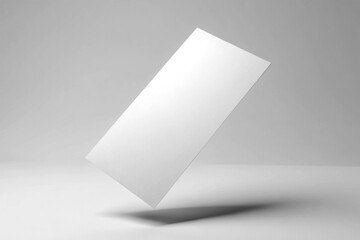 Blank paper sheets for brochure on grey background. Leaflet, Flyer Mock Up Template Ready For Your Design