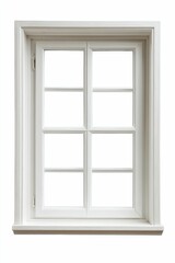 Obraz premium White window frame, six panes, clean design.