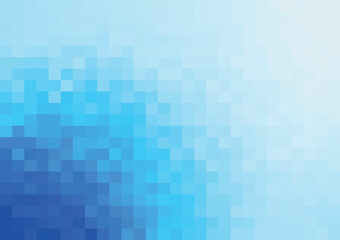 abstract minimal pixel background in shades of blue vector template for poster wab banner