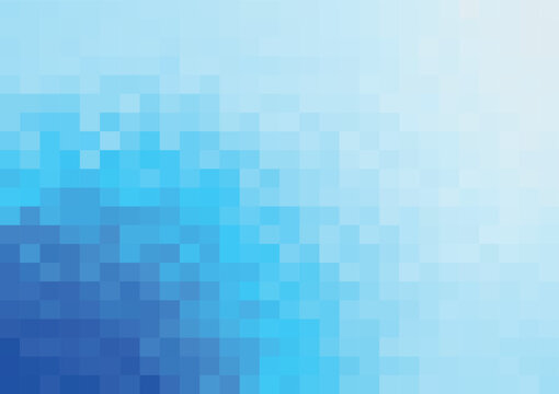 abstract minimal pixel background in shades of blue vector template for poster wab banner