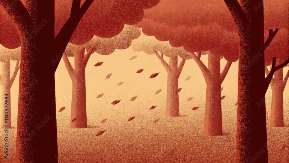 Poster in a serene clearing surrounded by ancient oaks a sudden gust lifts the branches almost like reachin