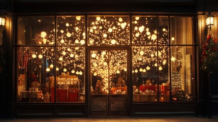 Obraz premium A whimsical holiday display with a tree mad