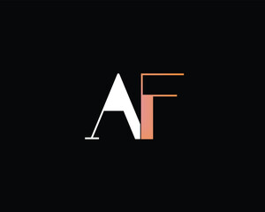 Creative letter AF logo design for company
