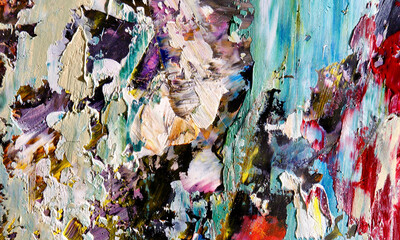 Abstract art background . Hand painting artwork on canvas 