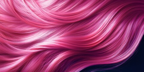 Pink hair with a lot of volume