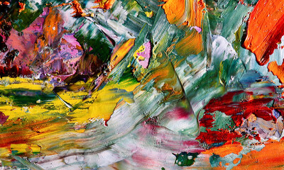 Abstract art background . Hand painting artwork on canvas 