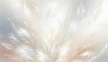 White feather boa, soft and fluffy, a colorful plume of nature's beauty