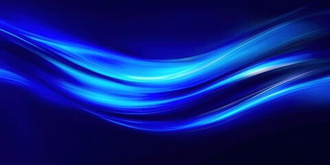 Blue wave with a white line