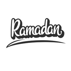 Ramadan Kareem Calligraphy and Typography Banner Vector Illustration for Elegant Designs