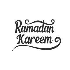 Ramadan Kareem Calligraphy and Typography Banner Vector Illustration for Elegant Designs