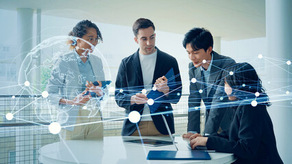global, business, network, team, technology, work, teamwork, world, earth, management, human...