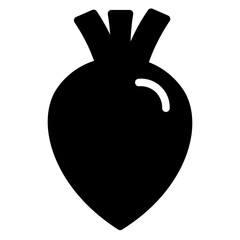 Beetroot Food Vegetables Glyph Icon