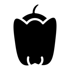 Bell Food Pepper Glyph Icon