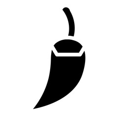 Chili Fruit Fresh Glyph Icon