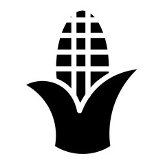 Corn Vegetables Farming Glyph Icon