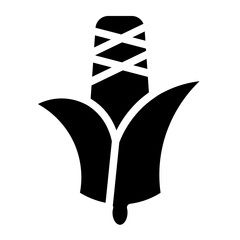 Corn Vegetables Farming Glyph Icon