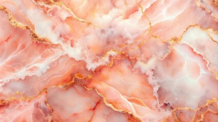 Soft Salmon Pink Watercolor Marble Double Exposure Photography with Abstract Texture for Elegant Backgrounds and Designs