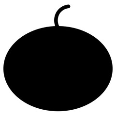 Fruit Halloween Food Glyph Icon