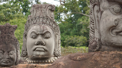 Angkor Wat Siem Reap Cambodia temple ruins and sculptures