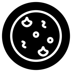 Fast Food Pizza Glyph Icon