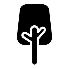Leaf Plant Tree Glyph Icon