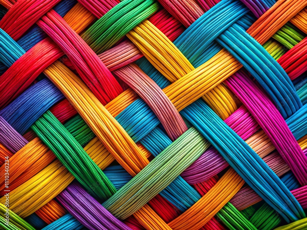 Aufkleber intertwined lines pattern: an abstract vintage background with a bright modern color scheme perfect 