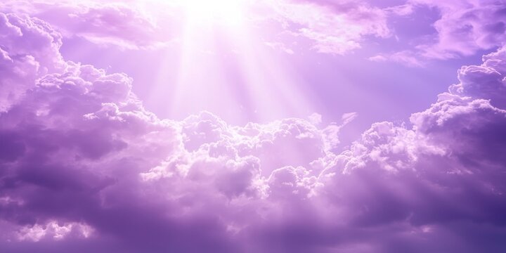 A soft, cloudy purple background with gentle lighting effects, evoking a dreamy and ethereal feel.